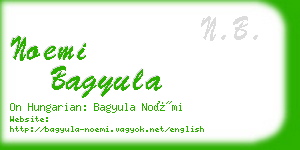 noemi bagyula business card